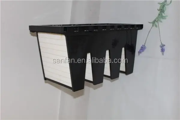 V-shape Plastic Frame high quality medium efficiency box filter