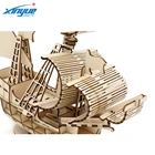 Wooden Craft Handmade DIY Assembly Wooden Ship Model Craft