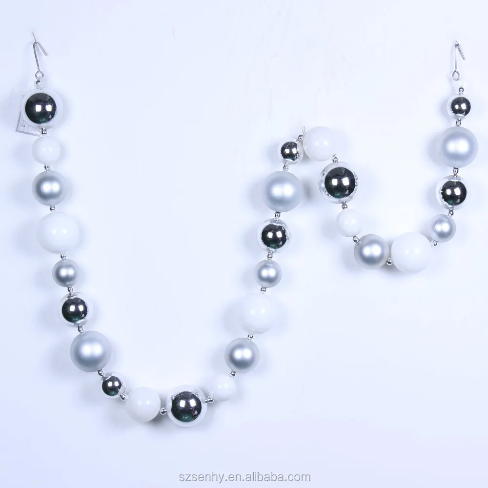luxury white beaded garland hang christmas tree garland luxury white beaded garland hang christmas tree garland