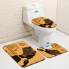 Amazon Top Seller 2019 Home Decor Bathroom Products Anti Slip Toilet Bath Rug Bathroom Mat Set of 3 Pcs