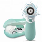 New Products 2019 facial pore mini rechargeable electric silicone cleanser waterproof cleansing facial spin brush