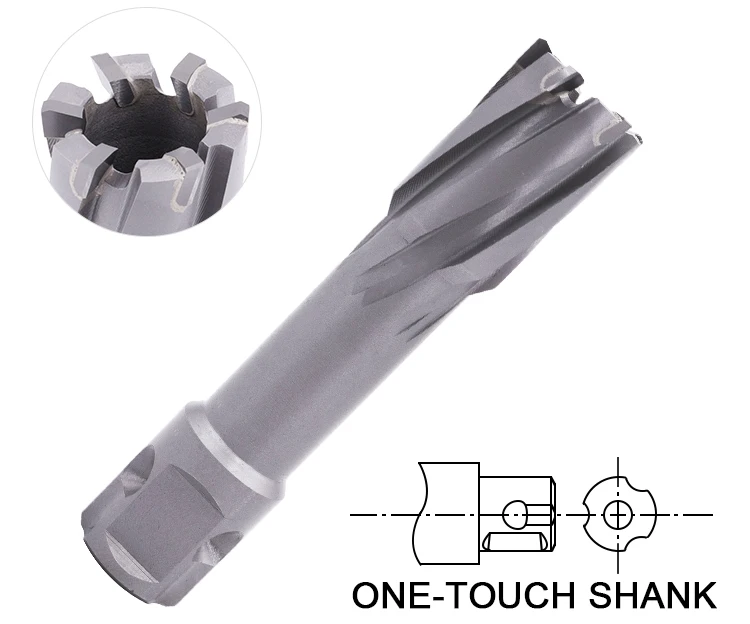 TCT Annular Broach Cutter with Universal Shank for Metal Cutting