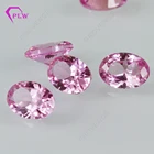 Loose Gemstone Synthetic Oval Shape pink ruby Corundum Stone for Jewelry