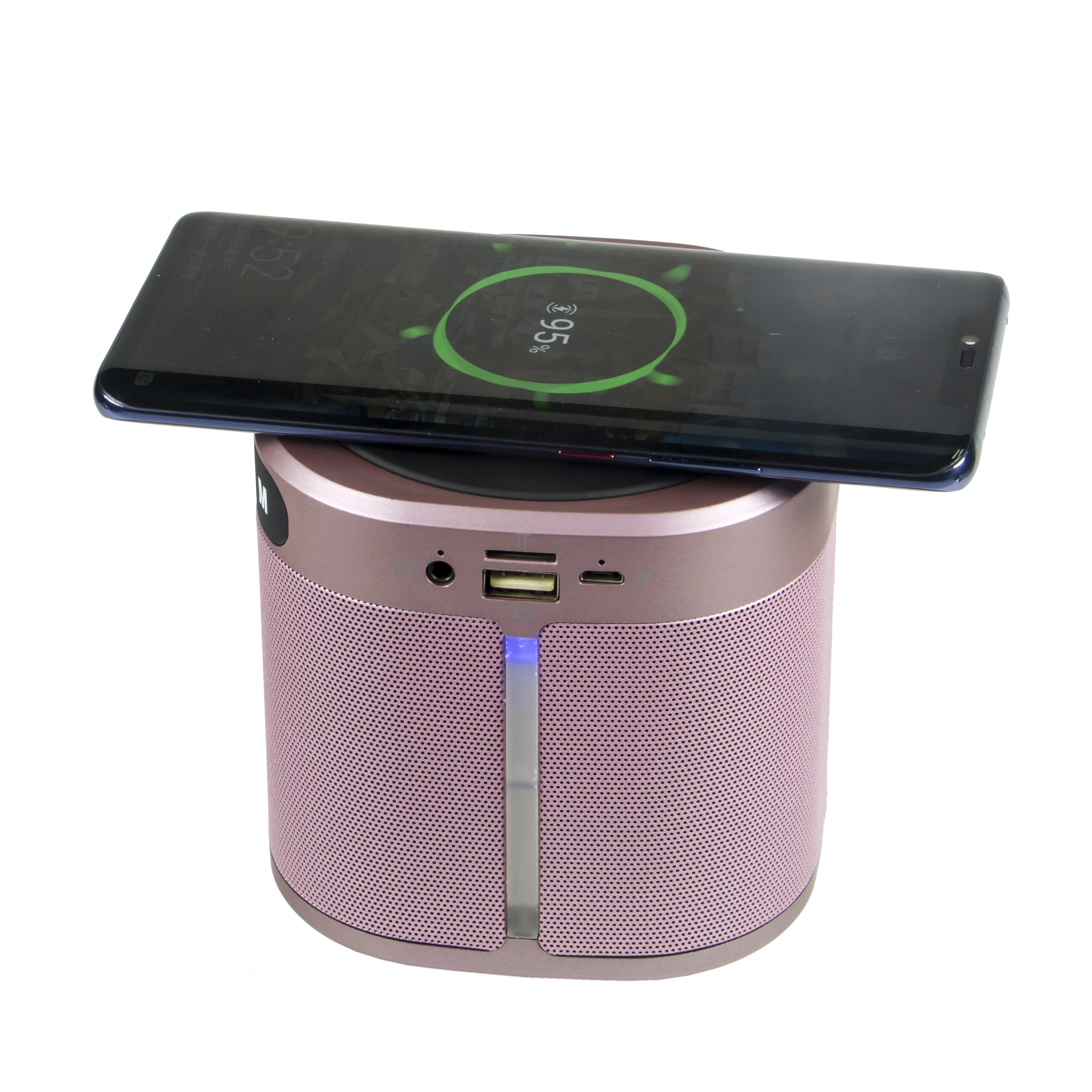 Wireless Charging Portable Super Bass Bluetooths Speaker With 1800mAh Powerbank - ANKUX.COM