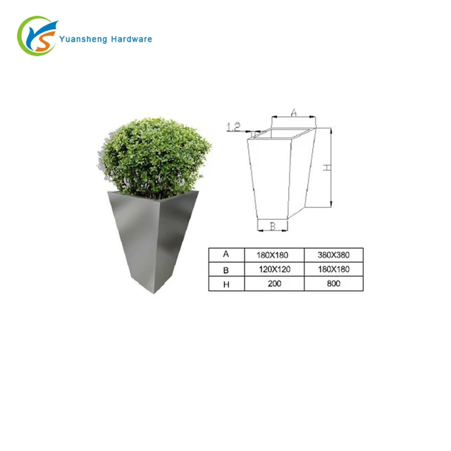 stainless steel plant pots