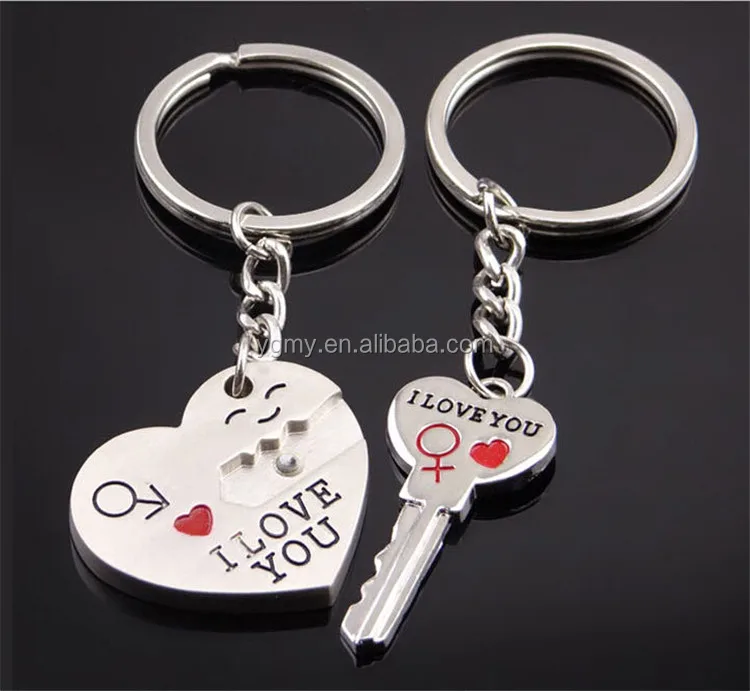 i love you heart keychain ring keyring key chain lover romantic