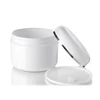 Sample Container Bottle Pot 10g 100g 250g empty white silver edge portable plastic cosmetic makeup face cream jar