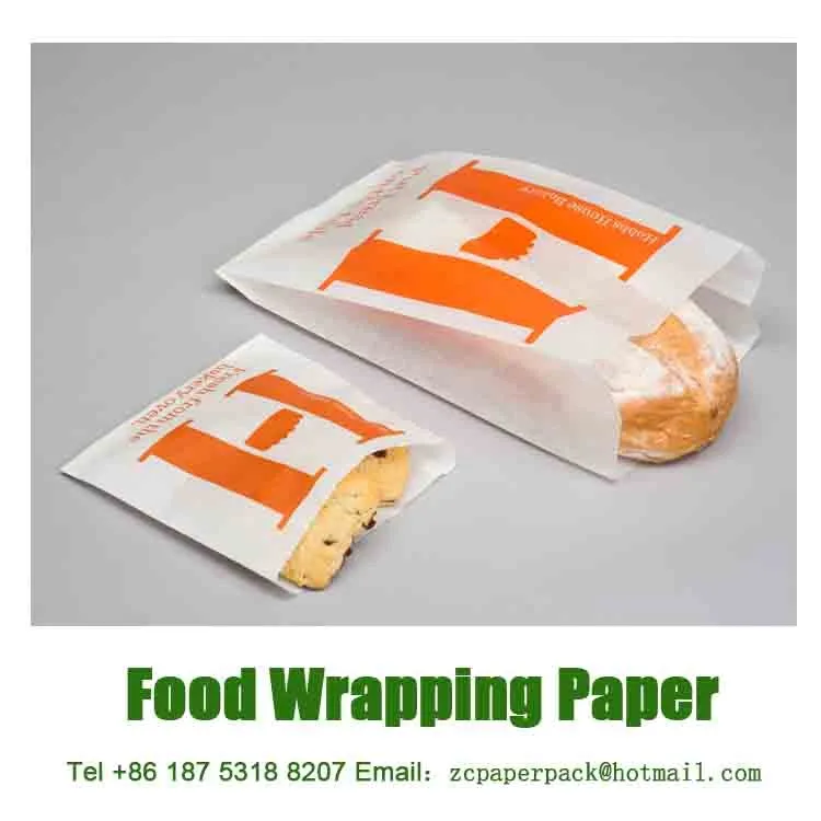 printed fries and chip paper bag for fast food packaging