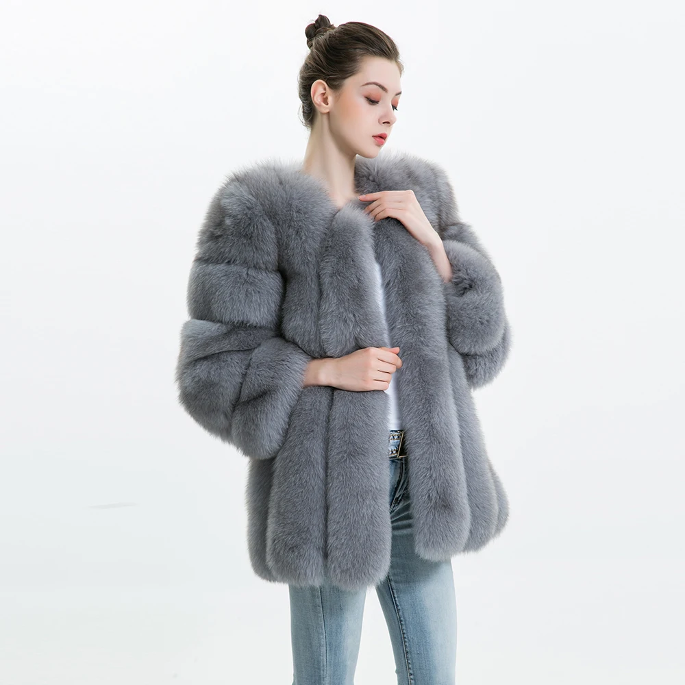real fox fur coat