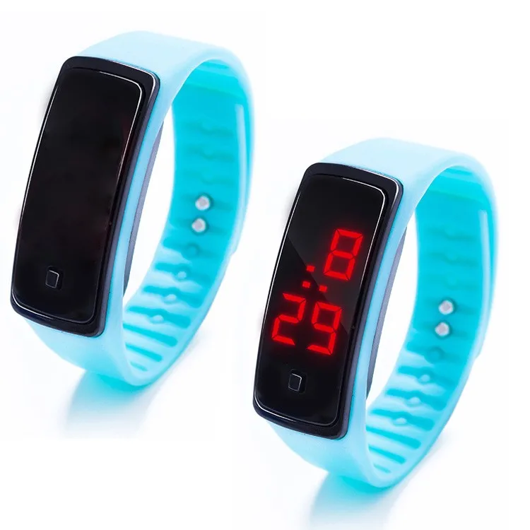 led watch,led silicone watch,led silicone electronic wrist watch