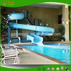 custom fiberglass water slide for family swimming pool