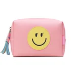 FuYuan pink makeup train case pu leather cosmetic bag cosmetic travel toiletry bag for cosmetics