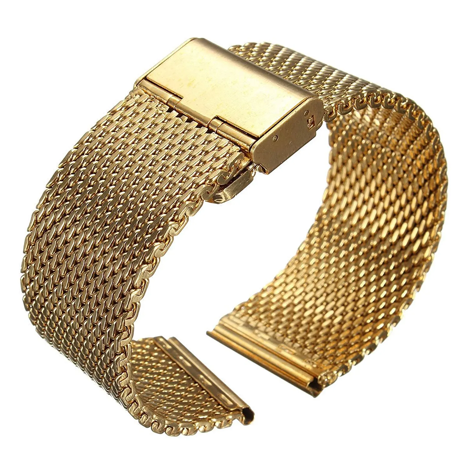 Mens gold band antiqued strip