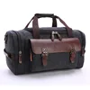 Wholesale Fashion Small Duffle Leather canvas Gym Sports Mens Travel Bag