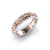 SWTR1271 sterling silver jewelry,wedding ring,lady flower double color ring