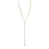 long cz drop charm chain Y lariat women summer beach coller chain gemstone luxury women fashion long necklace