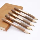 Custom ECO Friendly Logo Carved Wood Ballpoint Pen