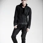 PunkRave With Rivet Side Decorated Gothic Clothing Men Jeans