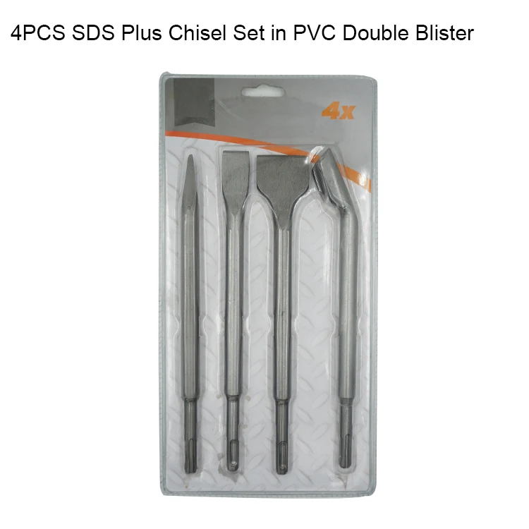 5Pcs SDS Plus Chisel Set in Aluminum Box