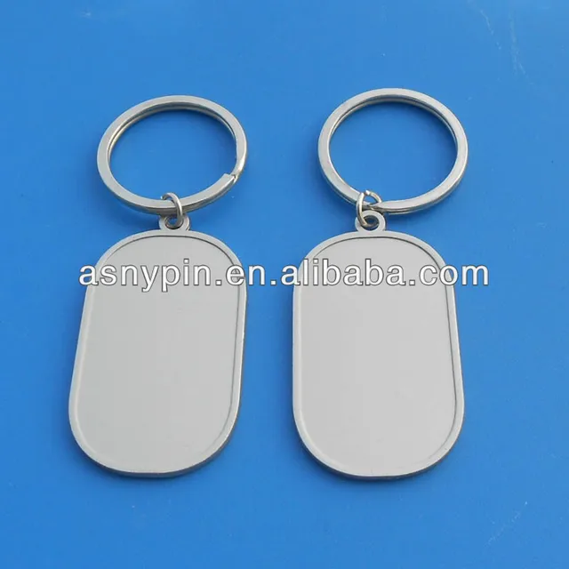 metal blank key fob for sublimation, metal blank key trinket