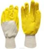 Yellow Latex Coated industrial Safety Work Gloves