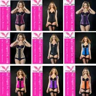2016 Fancy Sexy Waist Corsets Women Adult Plus Size Corsets Steel Bone Latex Corsets