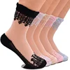 Calcetines cortos de seda cristal Summer Crystal Silk Ankle Short Socks transparent Stockings women girls kids socks lace