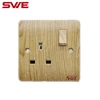 SWE British standard 1-gang 13A electrical switched wall socket