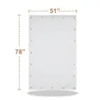 White baby travel blackout curtain blind blackout smart foldable and easy to carry