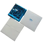 White Envelope Scarf Gift Boxes with Custom Blue Printing Scarf Packaging Box