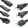 qiaopu c15 c13 c7 c5 connector ac cable 110v 220v 230v 2.5a 10a 16a 250v kc korea vde eu uk us plug power supply cord