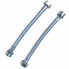 ss flexible braided Toilet Bathroom Kitchen Sink water hose with FF nut