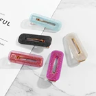 Fashion Korean Geometric Hairpin Beauty Barrettes Girls Hair Accessories Sequin Foil Hair Clips