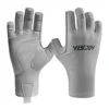 Custom made factory directly sun gloves hot selling cheap fishing paddling SPF50+ UV proof sun gloves supplier