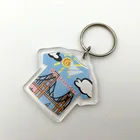 Tshirt Shape florida custom cheap Acrylic Keyholder keychain maker