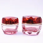 Wholesale new luxury gradient red cosmetics modern glass jars