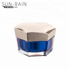 Beautiful empty acrylic cream jar special shape design cosmetic cream jar