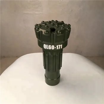 QL60 shank 171 mm high air pressure DTH down the hole hammer drill bit without foot valve valveless