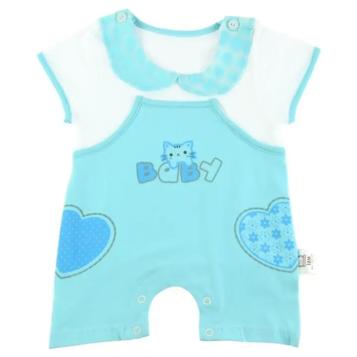 Summer Baby Short Sleeves Round Neck Outfits Baby Jumpsuit Rompers 50