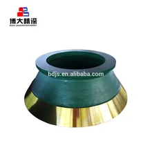 18% Mn manganese steel cone crusher parts bowl liners fit for metso