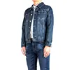Wholesale denim fabric custom jeans coat enzyme wash with sandblast men denim jean jackets