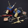 Free Sample Wholesale Custom Flash Bomb Key Ring Smoke Bomb Barrels Of Gasoline Grenade Weapon Keychain