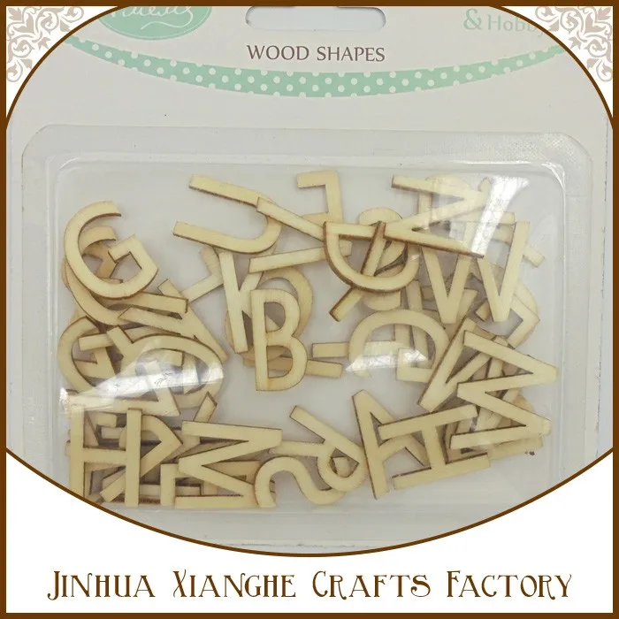 alphabet wood shape laser cut custom shape wooden craft for