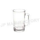 Clear Break-Resistant 14oz Plastic Polycarbonate Beer Mug with handle beer glasses