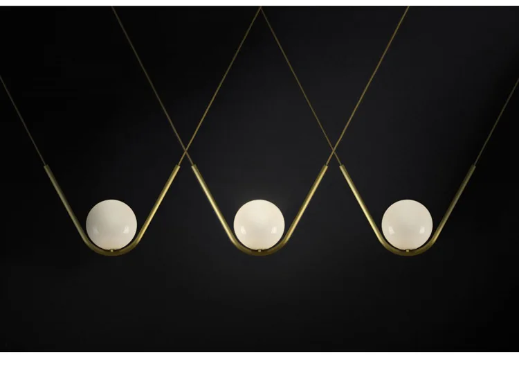 Artdecolite classic design pendant lamp golden minimalist modern glass ball Pendant Light