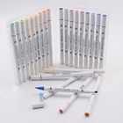 Dual Tip Artist Marker New Double Ended Art Fabric Skin Permanent Marker Pens