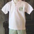 short sleeve cotton polo shirts summer boutique baby boy clothing