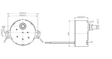 49tyj Permanent magnet motor 4w tyd 50 1rpm synchronous motor