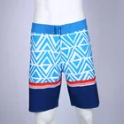 2018 new products custom sublimated men sexy swim trunks with waterproof pockets