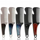 Portable metal beard comb 100% stainless steel hair mini pocket metal beard comb for men